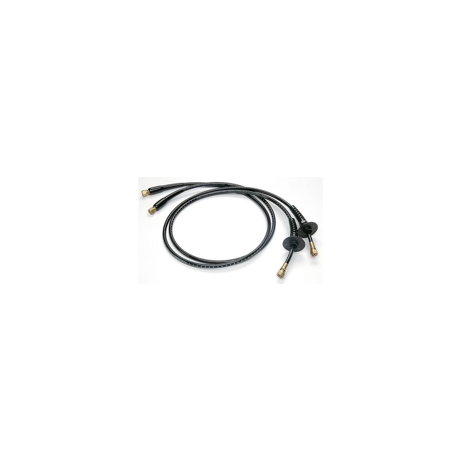 Uflex KITOBBHBR-18 Hydraulic Hose Kit with Fittings, 18', Includes Pre-Crimped Brass/Bulkhead Fittings, Bend Restrictors