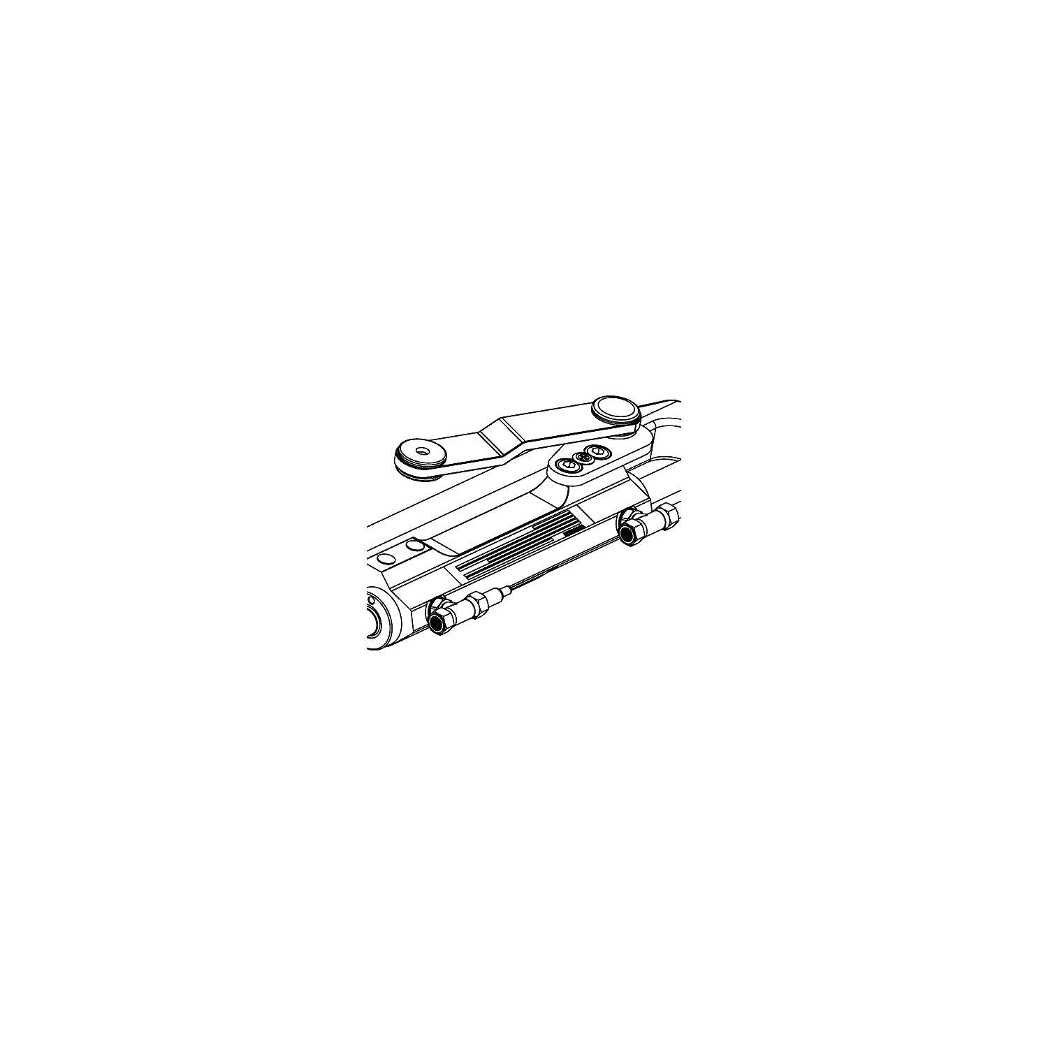 Uflex USA UC128-SVS 2P Uflex UC128-SVS 2P Uflex Silversteer Front Mount, Hydraulic Port Steering Cylinder w/Offset Arm, 7.3cu.in.