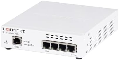 Fortinet FortiGate-30G Firewall for Small Offices with 4 Gigabit Ethernet RJ45 Ports (FG-30G