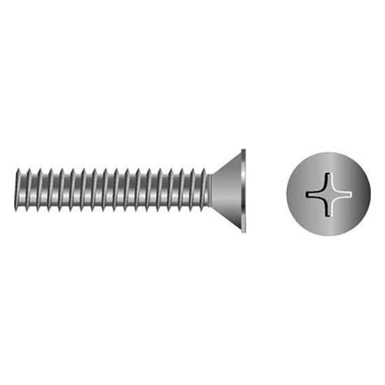 Seachoice MP0778SC SS Phillips Machine Screw Flat Head, 1/4-20 x 1"