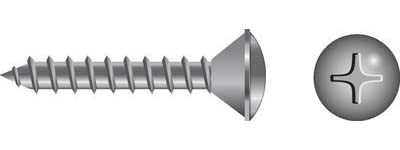 Seachoice SC0588 Phillips Tapping Screws Oval Head, #8 x 1-1/2"