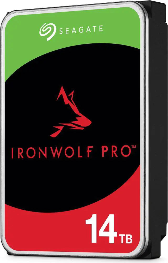 Seagate IronWolf Pro ST14000NT001 14TB 7200 RPM 256MB Cache SATA 6.0Gb/s 3.5" Internal Hard Drive
