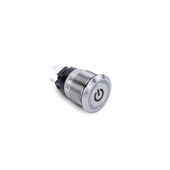 Sierra AV10060W Push-Button Switch, Off/On, White Halo LED w/On-Off Symbol