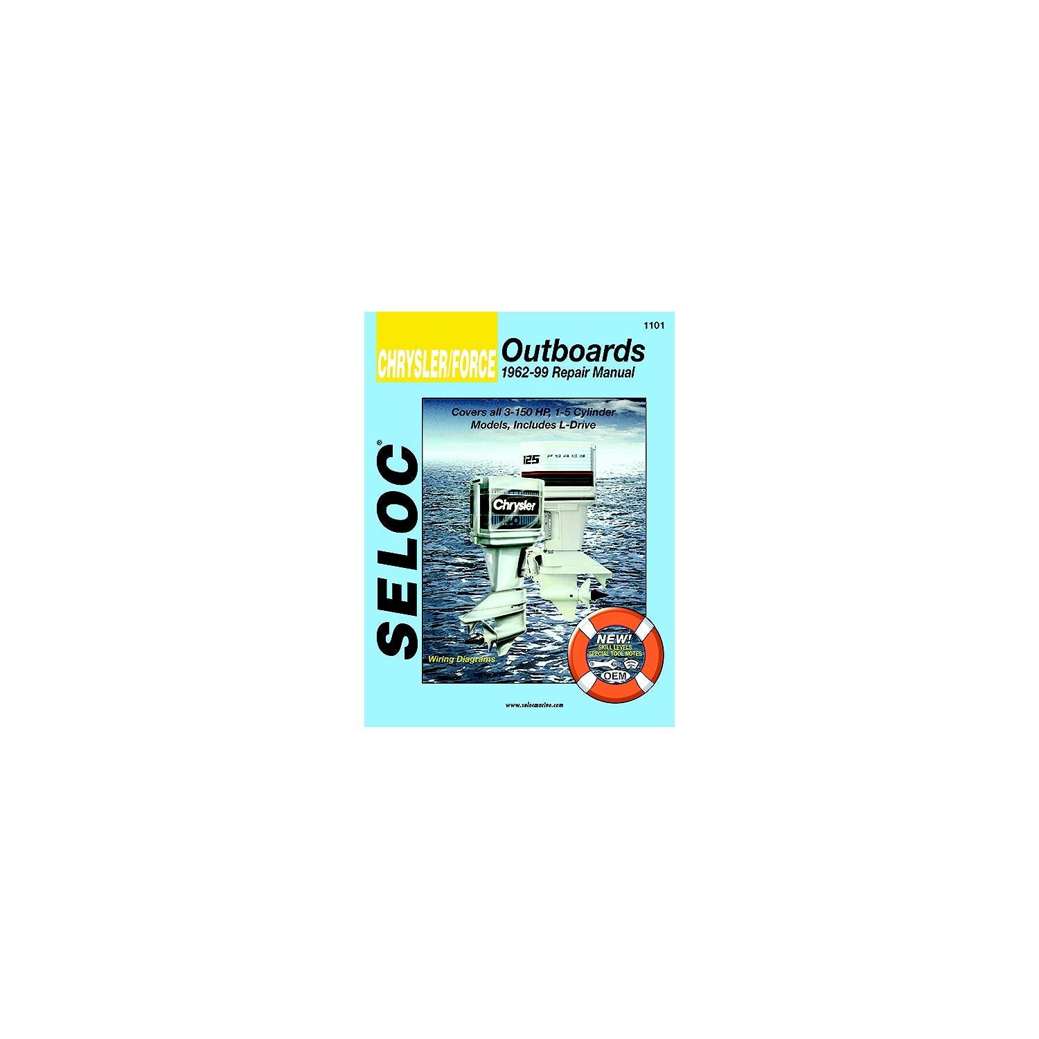 Seloc 18-01101 Marine Manual For Force Outboards, All Engines 1962-99