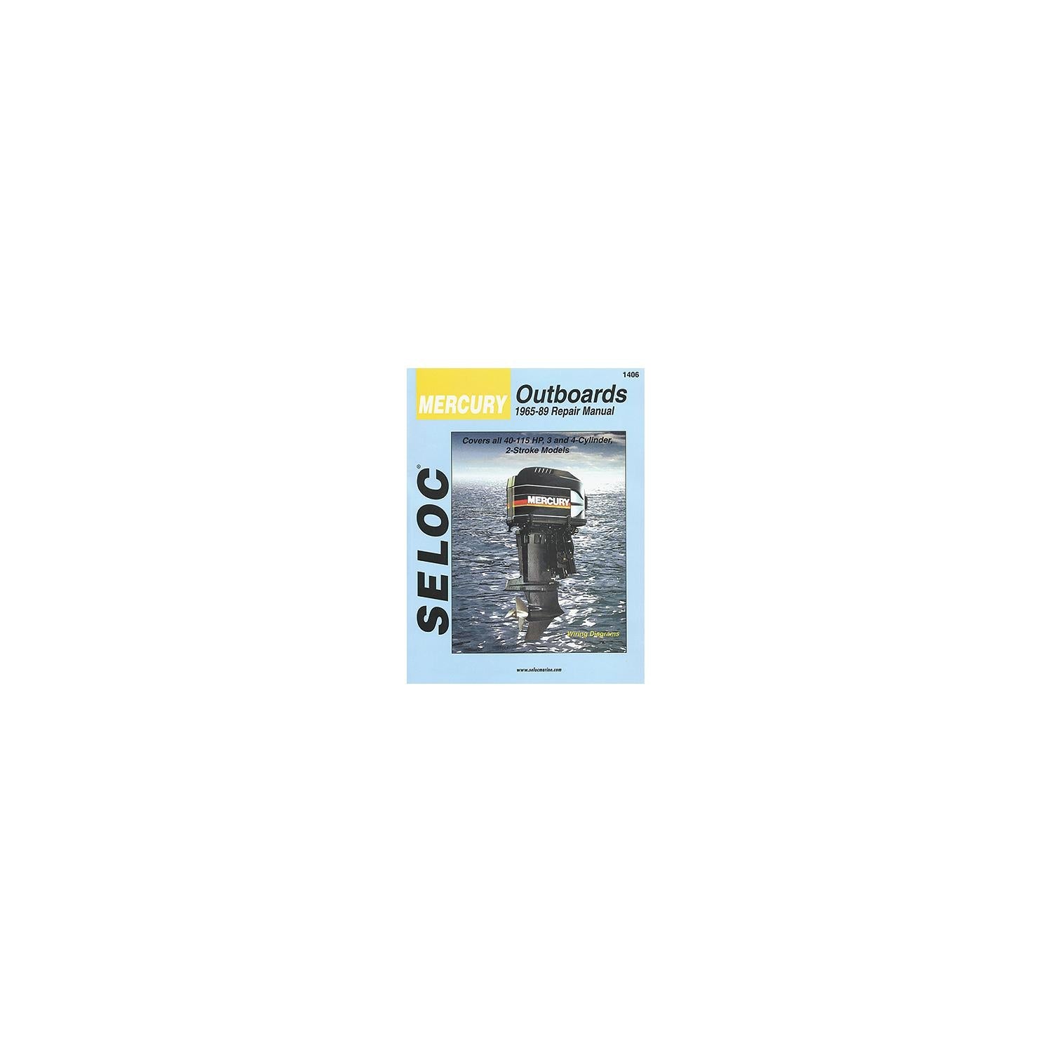 Seloc 18-01424 Marine Manual For Mercury, All 4-Stroke Engines 2.5-350 hp