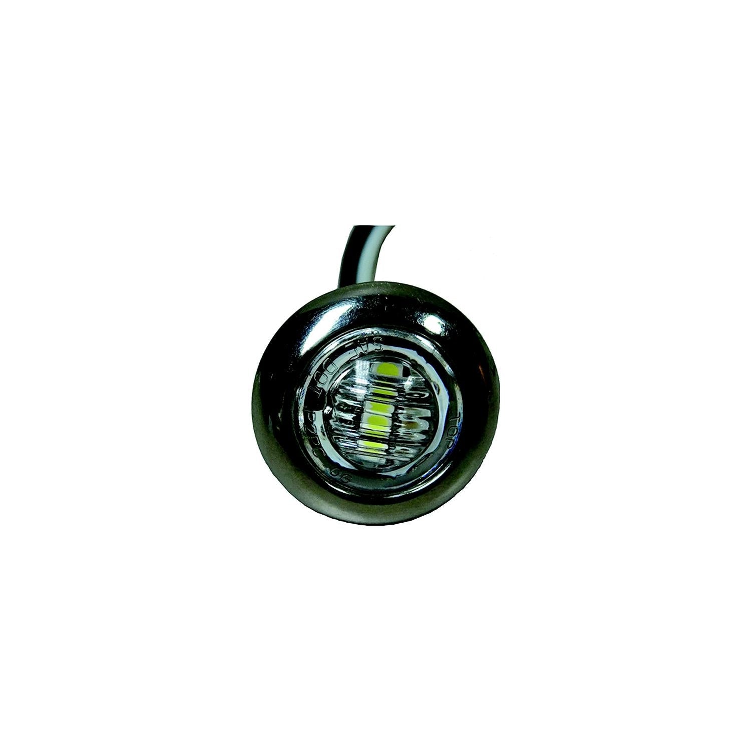 TH Marine LED-51977-DP T-H LED Push-In Utility Light With Stainless Steel Bezel