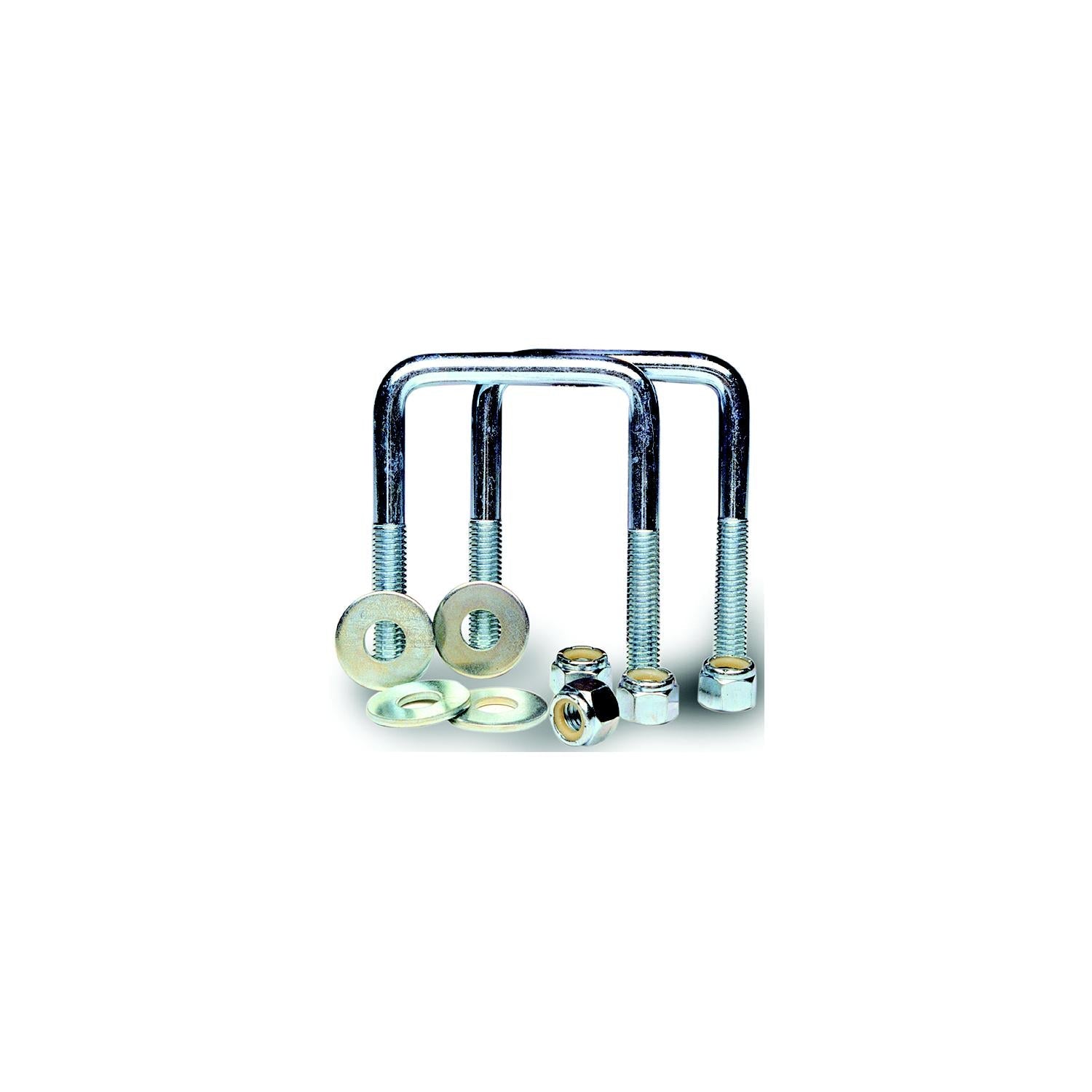 Tie Down Engineering 86229 Zinc Plated Square U-Bolt Kit