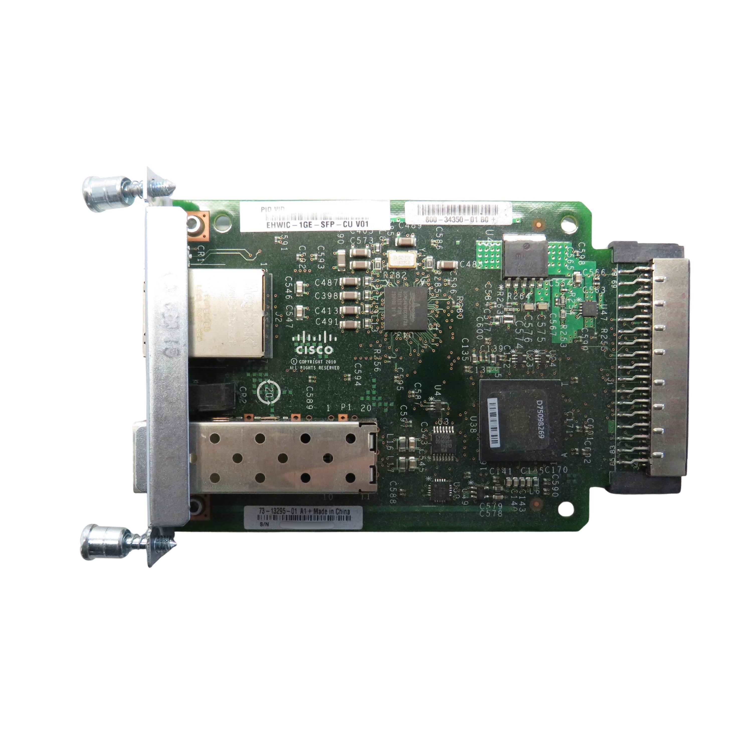 Cisco EHWIC-1GE-SFP-CU Enhanced HWIC, Dual Mode 1 Port SFP/Copper (Refurbished)