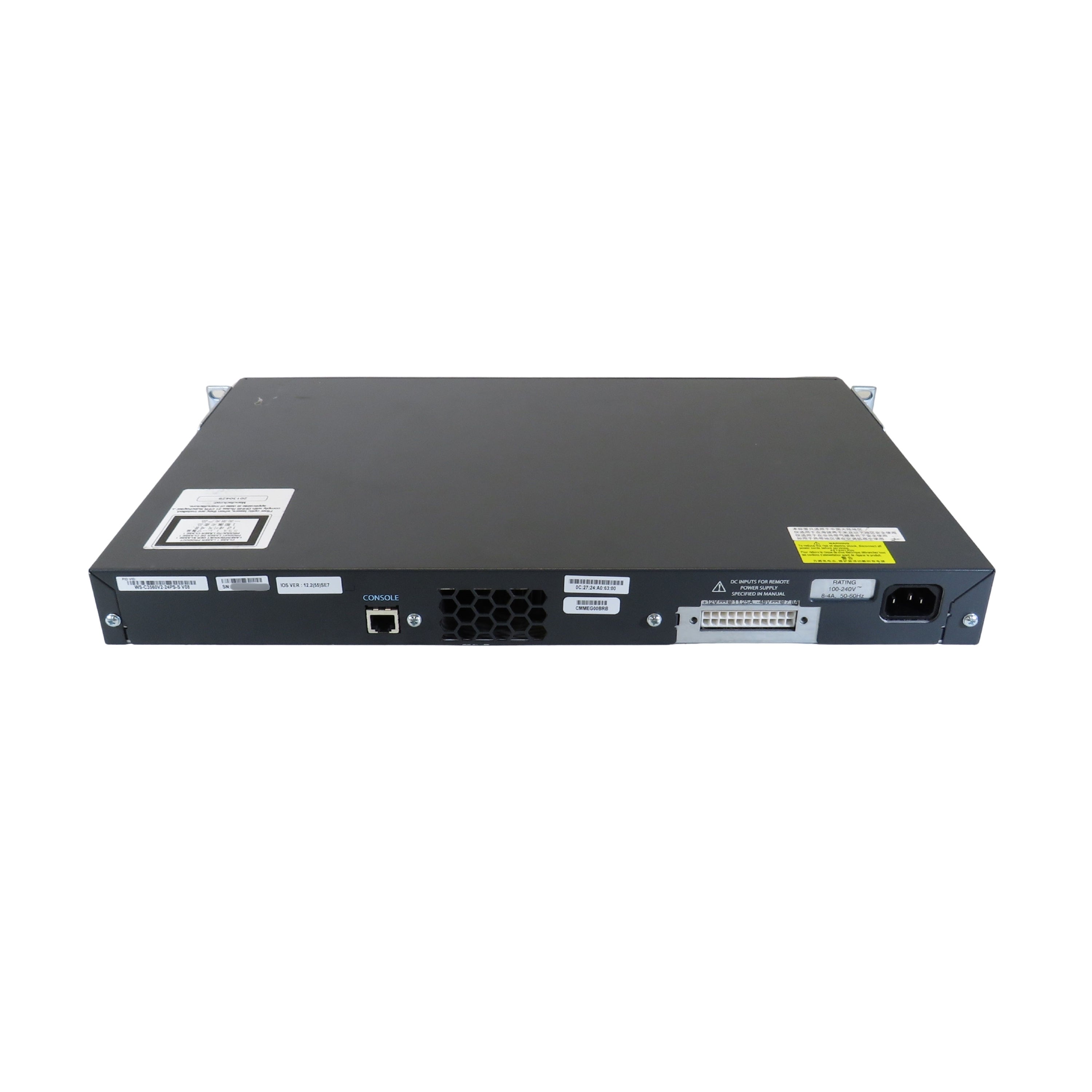 Cisco WS-C3560V2-24PS-S Catalyst 3560V2 24 Port 10/100 PoE Ethernet Switch (Refurbished)