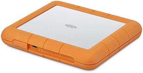 LaCie Rugged USB-C 2TB External Hard Drive Portable HDD – USB 3.0 compatible, Drop Shock Dust Rain Resistant, for Mac and PC Computer Desktop Workstation Laptop, 1 Month Adobe CC (STFR2000800