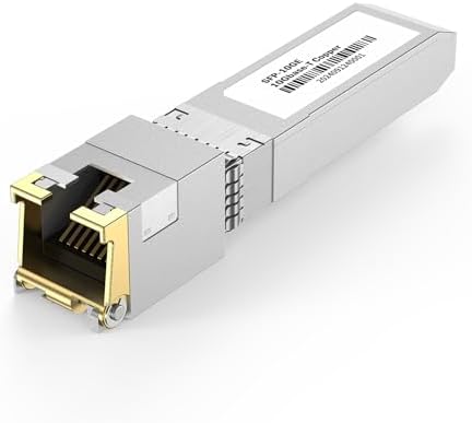 [4 Pack] 10Gb SFP+ to RJ-45 Module Transceiver 98Ft (30m, SFP+ Copper Ethernet for CAT6a /7 Transceivers Compatible with 5Gb/ 2.5Gb/ 1Gb, NOT Compatible with Brand Dell, Aruba, HP, H3C