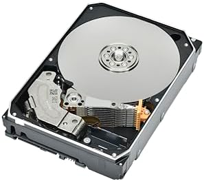 Toshiba N300 16TB NAS 3.5-Inch Internal Hard Drive - CMR SATA 6 GB/s 7200 RPM 512 MB Cache - HDWG51GXZSTA