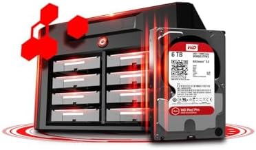 Western Digital 16TB WD Red Pro NAS Internal Hard Drive HDD - 7200 RPM, SATA 6 Gb/s, CMR, 512 MB Cache, 3.5" - WD161KFGX