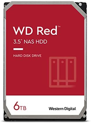 Western Digital 2TB WD NAS Internal Hard Drive HDD - 5400 RPM, SATA 6 Gb/s, SMR, 256MB Cache, 3.5" - WD20EFAX, Red