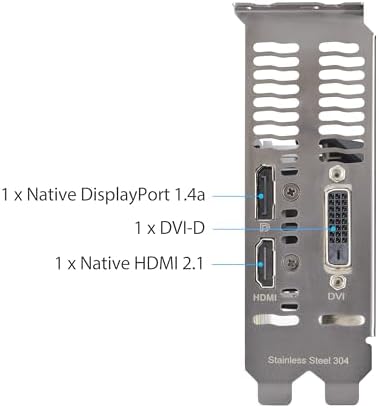 ASUS Dual NVIDIA GeForce RTX 3050 6GB OC Edition Gaming Graphics Card - PCIe 4.0, 6GB GDDR6 Memory, HDMI 2.1, DisplayPort 1.4a, 2-Slot Design, Axial-tech Fan Design, 0dB Technology, Steel Bracket