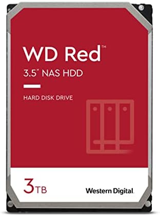 Western Digital 2TB WD NAS Internal Hard Drive HDD - 5400 RPM, SATA 6 Gb/s, SMR, 256MB Cache, 3.5" - WD20EFAX, Red