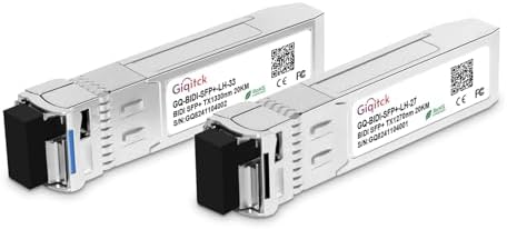 10GBASE-BX60-UD BiDi SFP+ Module, TX 1270nm/1330nm, RX 1330nm/1270nm, 60km DOM Simplex LC/UPC SMF Optical Transceiver Networking Mini Gbic for Dell GP-SFP-10GBX-U-60/ GP-SFP-10GBX-D-60