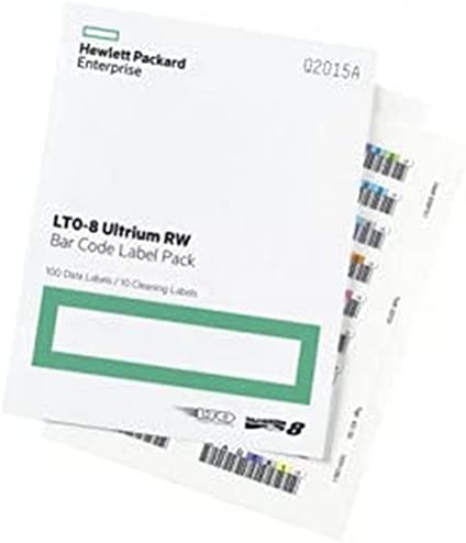 HPE LTO-8 Ultrium RW Bar Code Label Pack 100 Labels | Alo Tech Solutions
