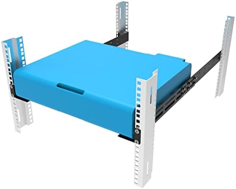 1U Universal Rack Mount Rails- 4-Post Server Rack Shelf Rail 16-29 inches Adjustable Depth for APC HP IBM DELL Compaq|B09PB2RN4J