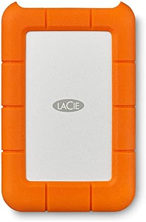 LaCie Rugged USB-C 2TB External Hard Drive Portable HDD – USB 3.0 compatible, Drop Shock Dust Rain Resistant, for Mac and PC Computer Desktop Workstation Laptop, 1 Month Adobe CC (STFR2000800