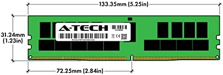 A-Tech 64GB Kit (2x32GB DDR4 2666MHz PC4-21300 ECC RDIMM 2Rx4 Dual Rank 1.2V ECC Registered DIMM 288-Pin Server & Workstation RAM Memory Upgrade Modules (A-Tech Enterprise Series