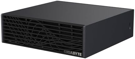 GIGABYTE AI TOP Atom Personal AI Supercomputer, Arm Cortex-X295 + Cortex A725, NVIDIA® Blackwell Architecture, 128GB LPDDR5X, 4TB PCIe 5.0 NVMe SSD, NVIDIA DGX™ OS, Black