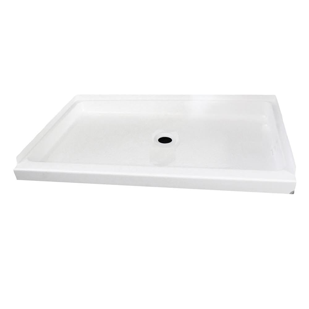 Specialty Recreation SP2432WC Center Drain Shower Base, 24" x 32", White