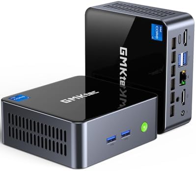 AI Mini PC Ultra 9 285H (Turbo 5.4GHz 96GB DDR5 2TB PCIe 4.0 SSD Mini Gaming Computer 3X M.2 Expansion Slots, Oculink, Quad Screen 8K Display EVO-T1