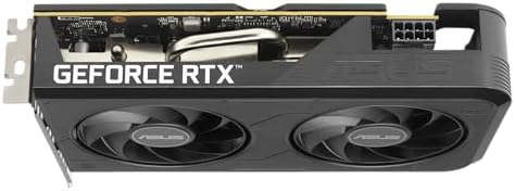 ASUS Dual NVIDIA GeForce RTX 3050 6GB OC Edition Gaming Graphics Card - PCIe 4.0, 6GB GDDR6 Memory, HDMI 2.1, DisplayPort 1.4a, 2-Slot Design, Axial-tech Fan Design, 0dB Technology, Steel Bracket