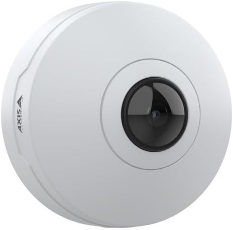 Axis Communications AXIS M4327-P 6MP Indoor Panoramic IP Camera with Deep Learning, 1.1mm Fisheye Lens, White