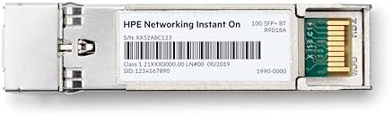 HPE Networking Instant On 10G SFP+ LC SR Transceiver for Connections Up to 300 Meters (R9D18A