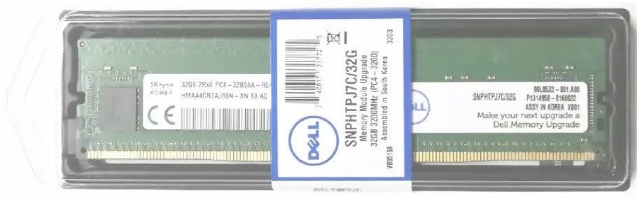 Dell AB614353 32GB DDR4 2Rx8 3200MHz PC4-25600 ECC Memory Brand New