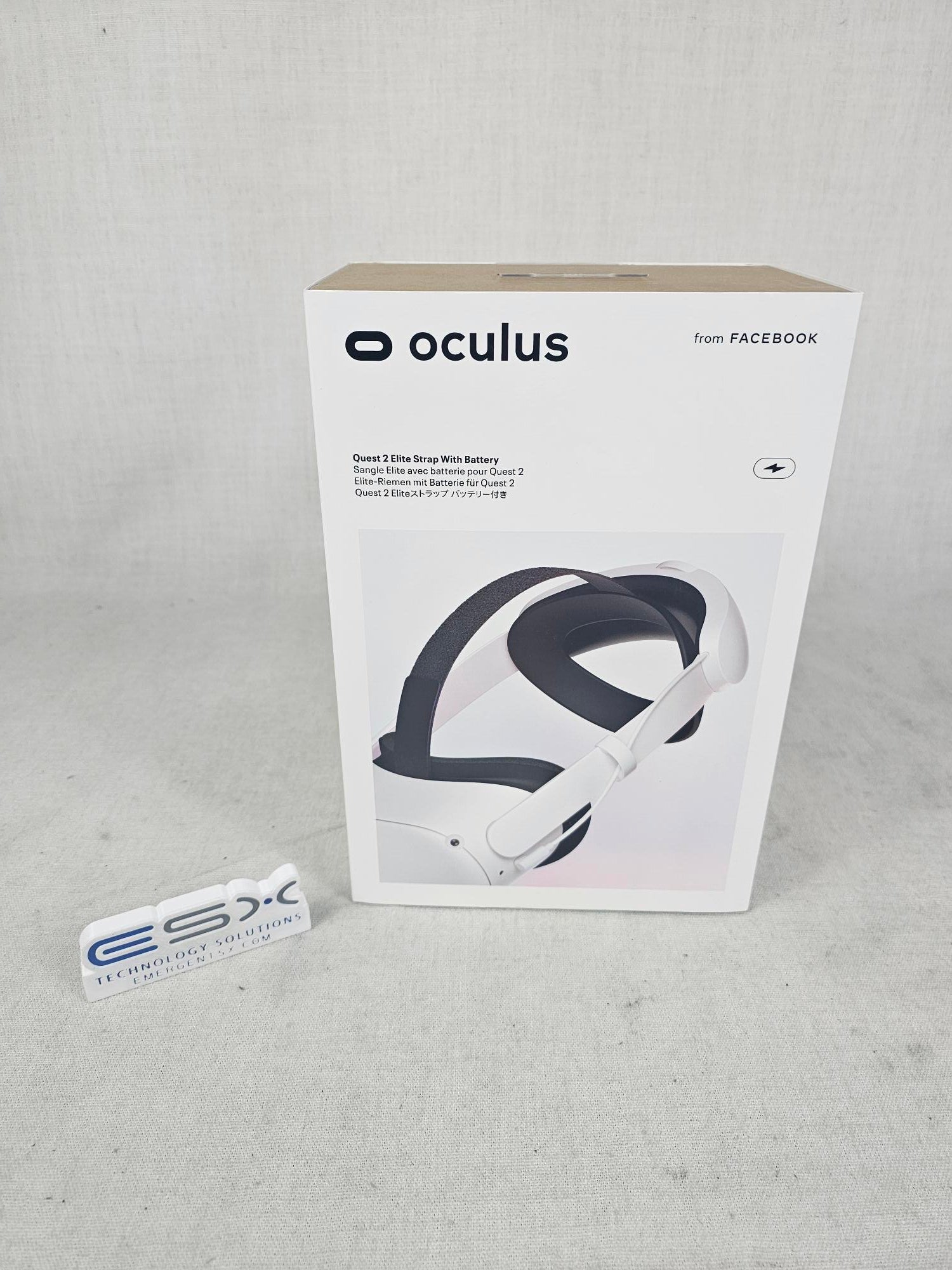Oculus Meta Quest 2 Elite Strap with Battery, VR headset extended battery