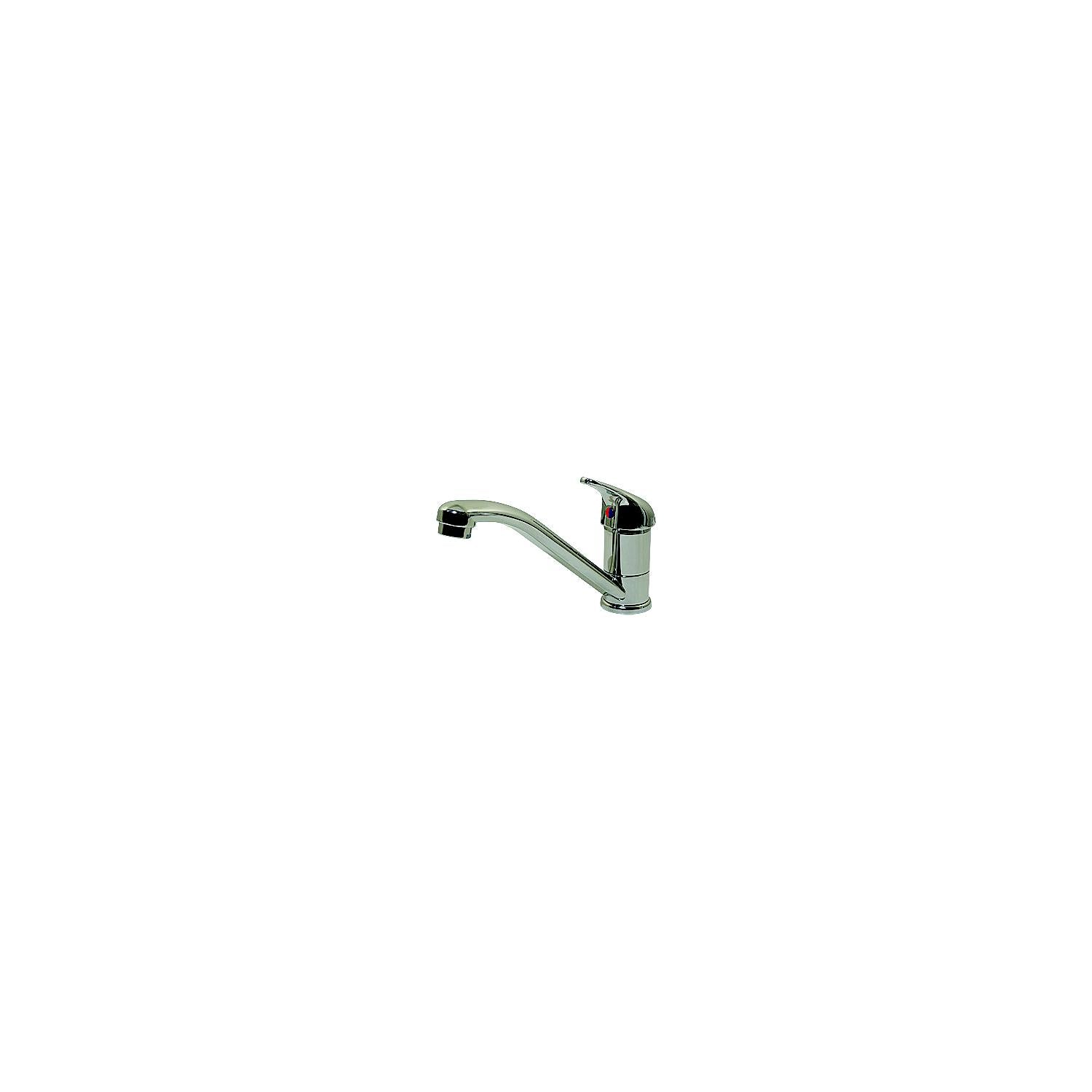 Scandvik 10480P Single Lever Mixer, Chrome/Brass