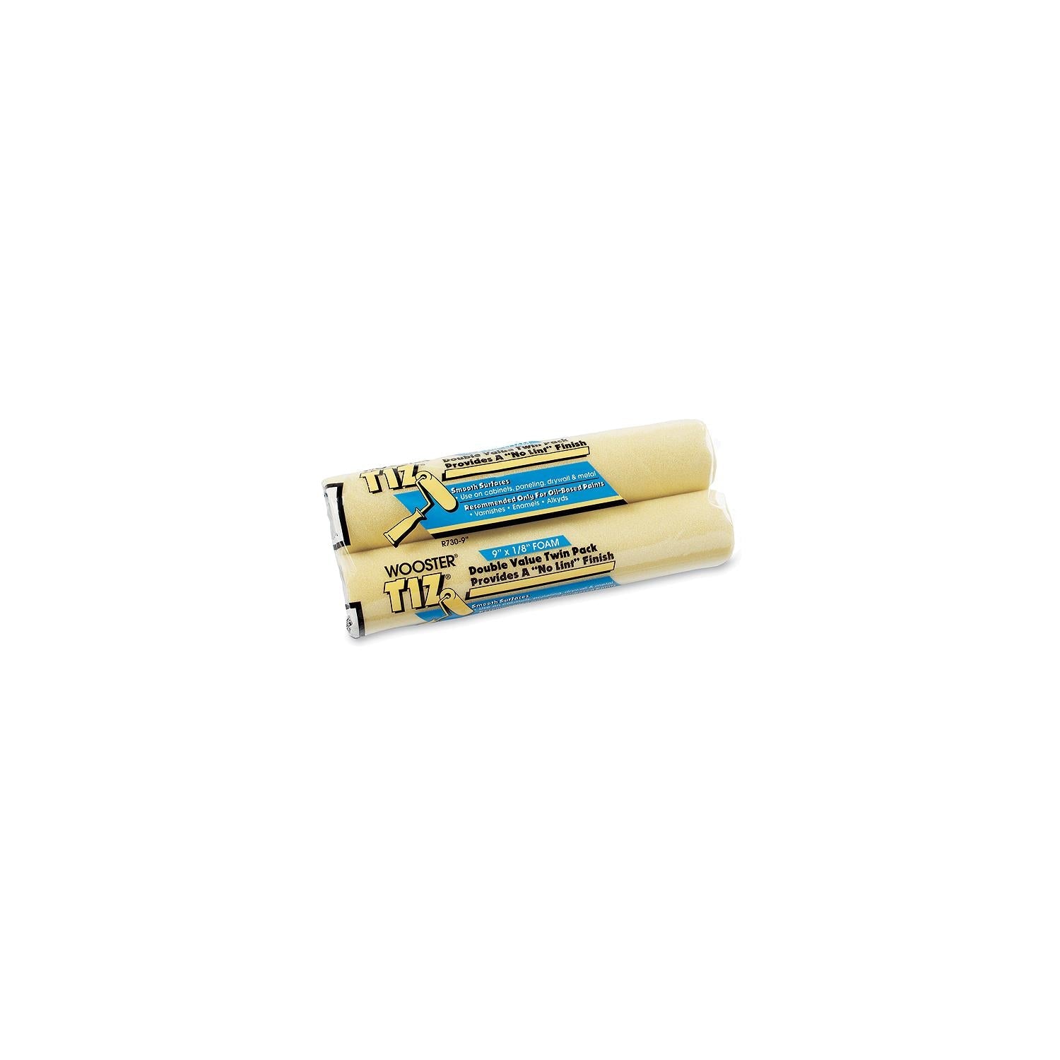 Wooster Brush R7309 Wooster Tiz 9" Foam Roller Twin Pack