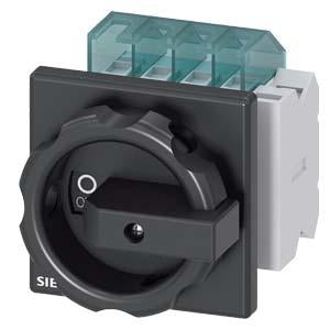 DISC SW 16A ROT HDL 4HOLE BLK 3P AUX