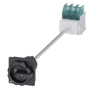 DISC SW 25A DOOR ROT HDL 4HOLE BLK 3P