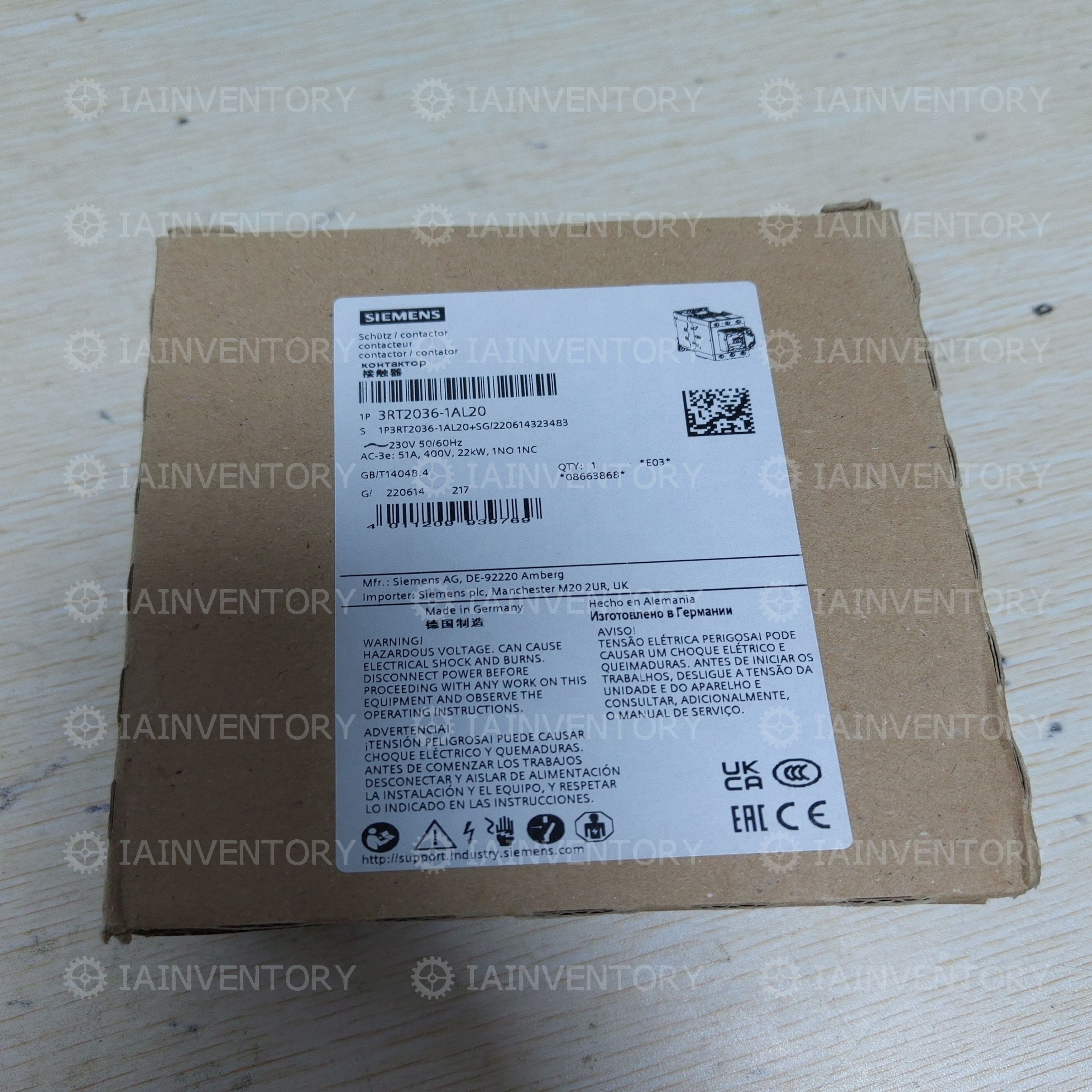SIEMENS 3RT2036-1AL20