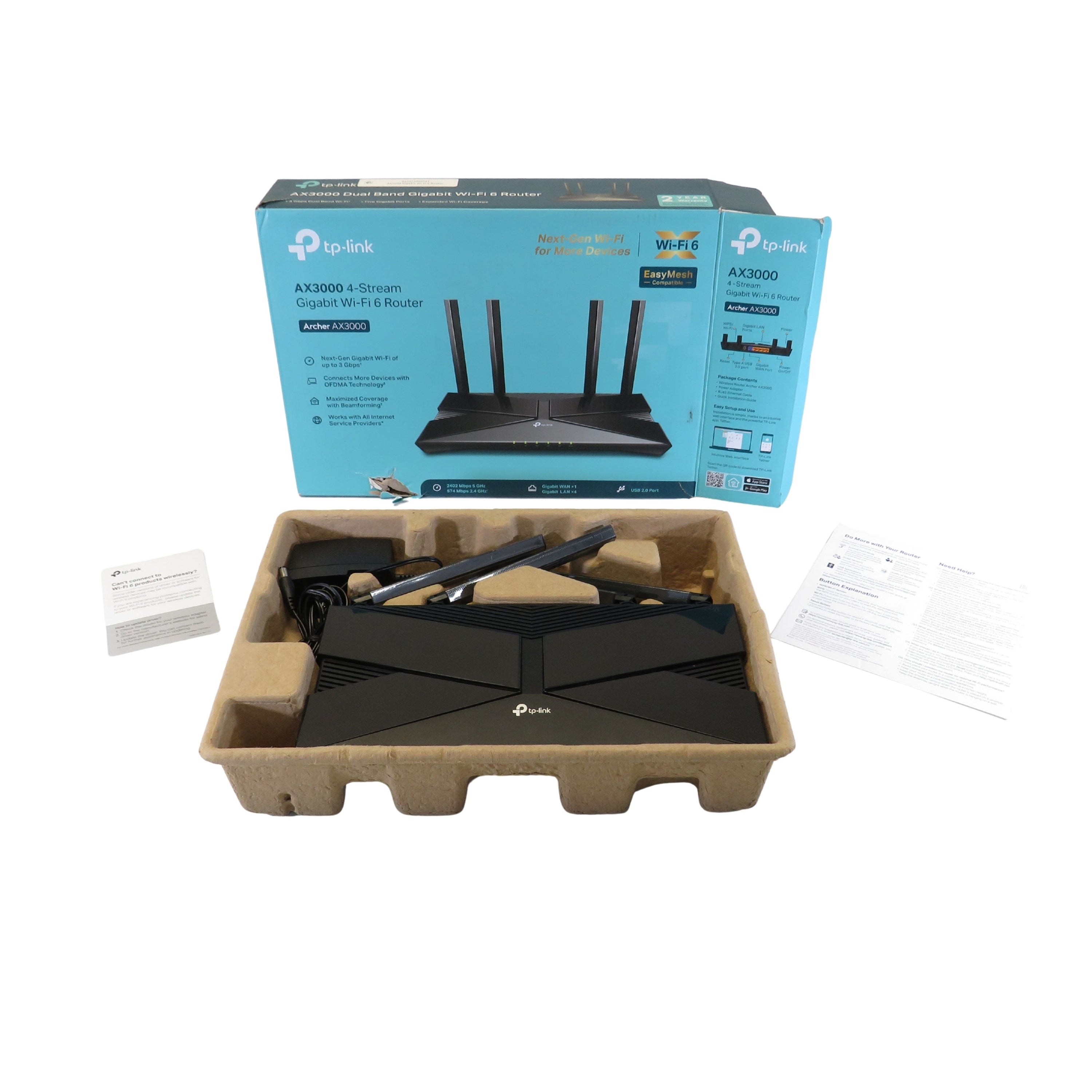 TP-Link ARCHER AX3000 Dual-Band Gigabit Wi-Fi 6 Router