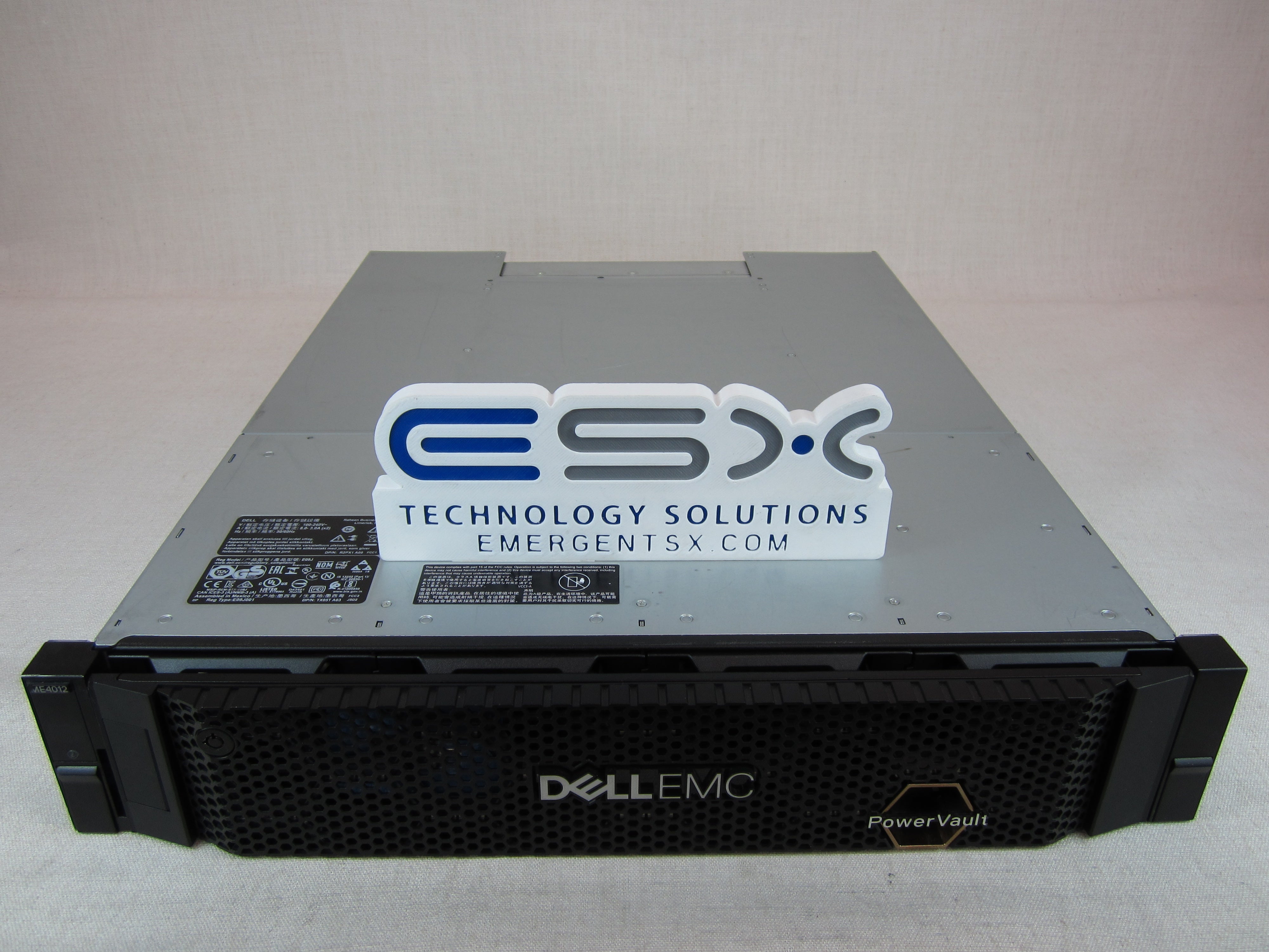 96TB Dell PowerVault ME4012 Storage - 2x 10G SFP+/16GB FC Controller, 2x PSU