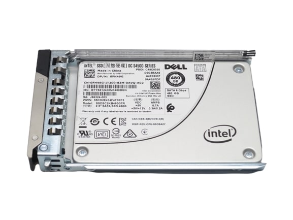 400-ATCV Dell 480GB TLC SATA 6Gbps Read Intensive 2.5-inch Solid State Drive