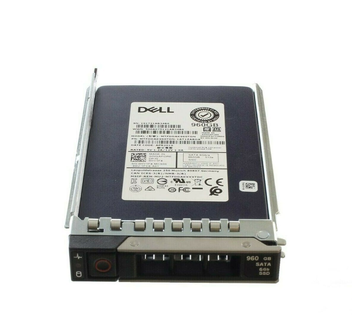 400-BDOO Dell 960GB TLC SATA 6Gbps Read Intensive 2.5-inch Solid State Drive