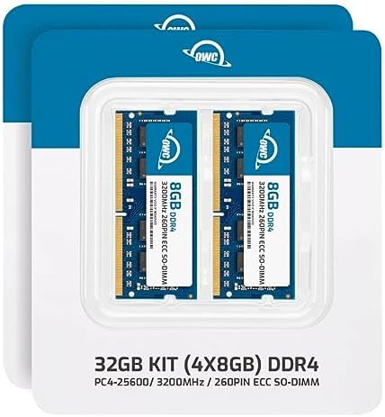 64GB (2x32GB DDR4 3200MHz PC4-25600 CL22 2RX8 ECC Unbuffered SODIMM 1.2V 260-pin Laptop Memory RAM