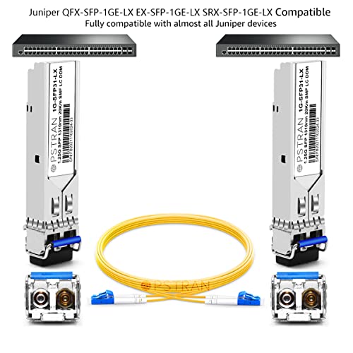 1000BASE-SX SFP Optical Transceiver Module Compatible with HPE Aruba J4858D J4858DCM JL745A Q8N53A ProCurve J4858C J4858B J4858A 850nm 550m DDM Duplex LC MMF 10pcs/Pack