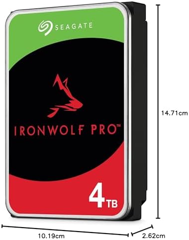 Seagate IronWolf Pro 24TB Enterprise NAS Internal HDD Hard Drive – CMR 3.5 Inch SATA 6Gb/s 7200 RPM 512MB Cache for RAID Network Attached Storage, Rescue Services (ST24000NT002