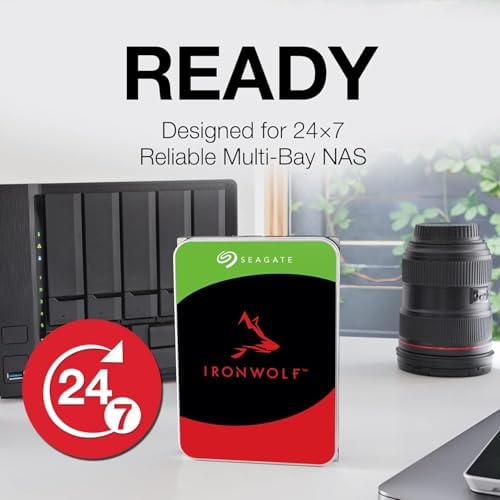 Seagate IronWolf Pro 24TB Enterprise NAS Internal HDD Hard Drive – CMR 3.5 Inch SATA 6Gb/s 7200 RPM 512MB Cache for RAID Network Attached Storage, Rescue Services (ST24000NT002
