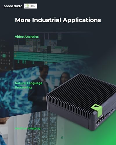 NVIDIA Jetson Orin NX 16GB Edge AI Device - reComputer J4012, 4xUSB 3.2, M.2 Key E & Key M Slot, Pre-Installed Jetpack System with NVIDIA Jetpack on 128GB NVMe SSD