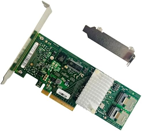 SAS HBA Card Compatible with LSI 9211-8i IT Mode PCIe SATA Expansion Card, 8-Port 6Gbps PCIe 2.0, SAS Expander Support, HBA Controller with 2X SFF-8087 Internal for ZFS TrueNAS unRAID NAS JBOD