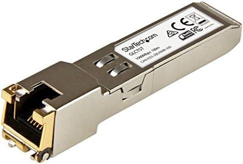 StarTech.com Cisco SFP-GE-T Compatible - Gigabit SFP - 10/100/1000 Mbps - RJ45 Port - 1000Base-T - Copper SFP - GBIC Module