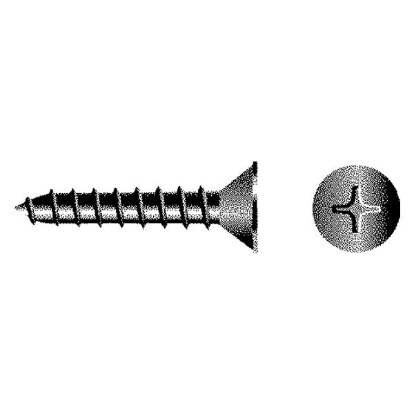 Seachoice SC0618 Phillips Tapping Screws Flat Head, #6 x 5/8"